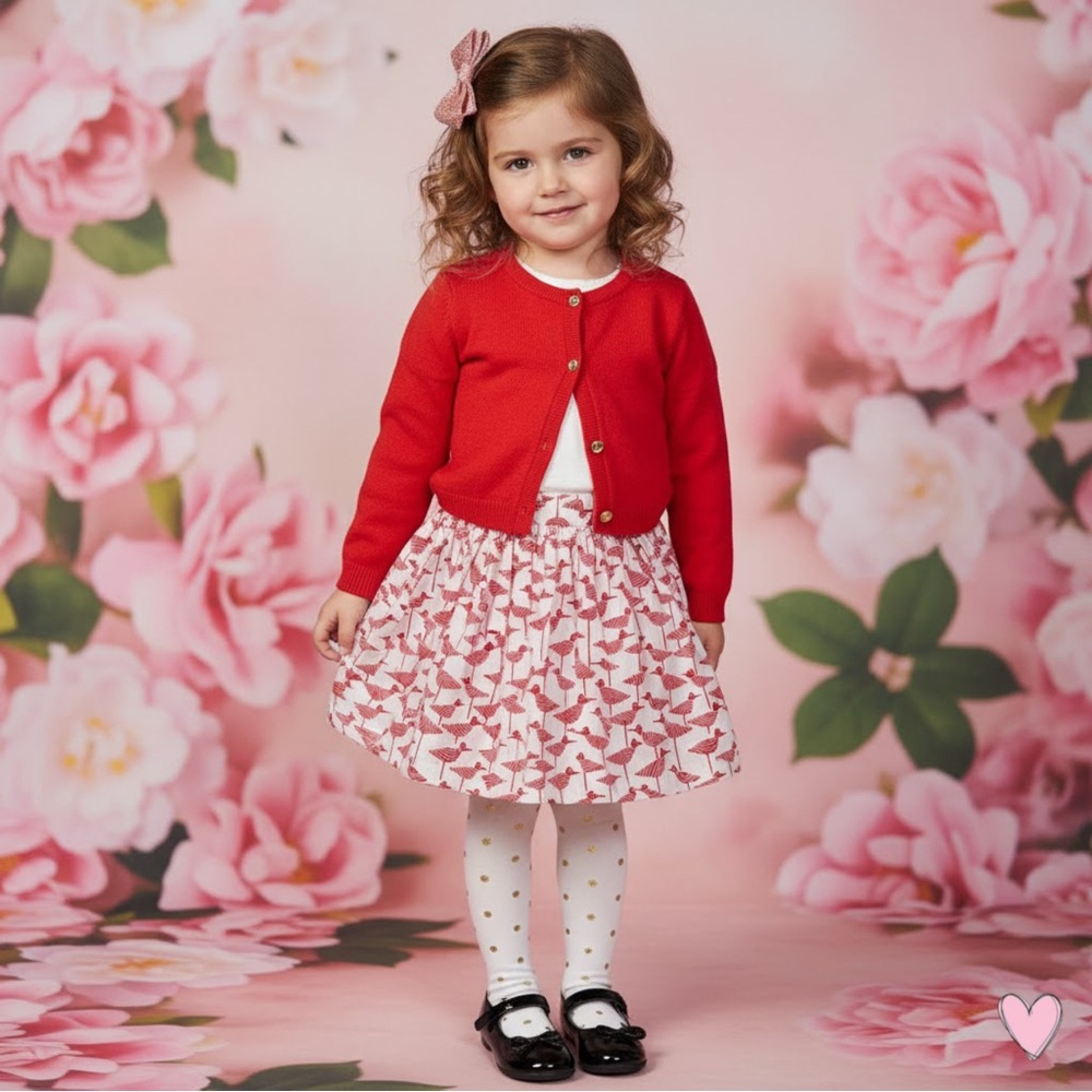 Kate Spade Red birds skirt for Girls